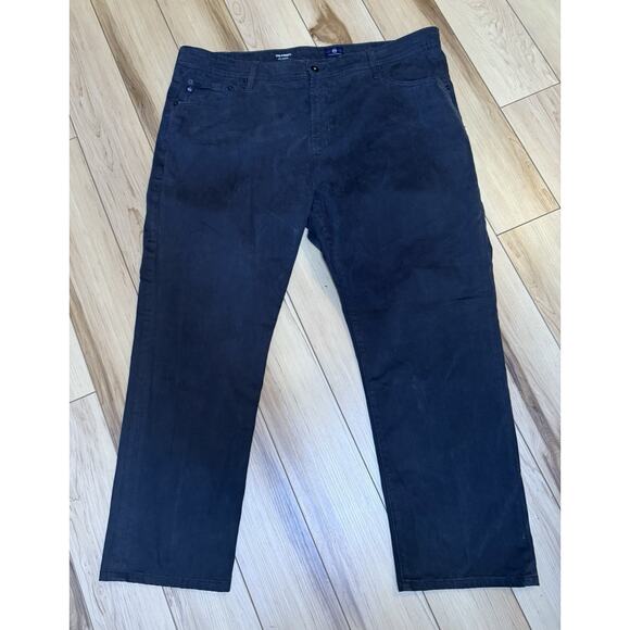 AG Adriano Goldschmied Pants Mens 40 X 32 Black Chino The Everett Slim Straight - Picture 1 of 5